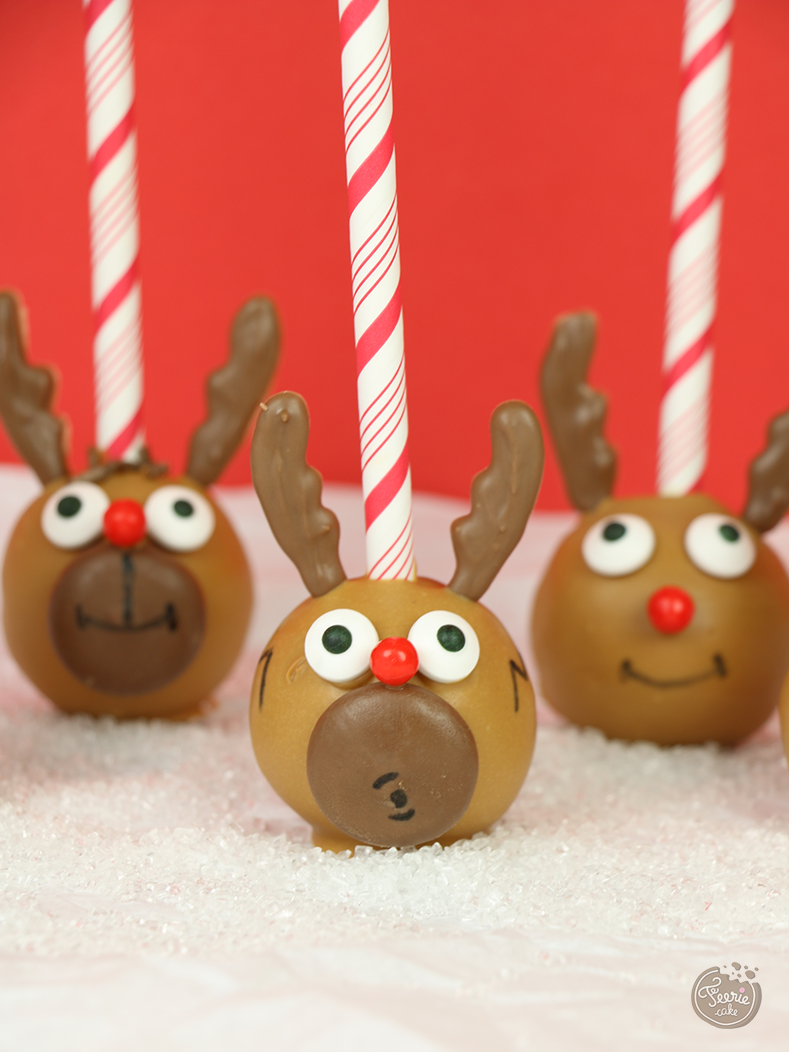Cake Pops de Noël : Rudolf le Renne