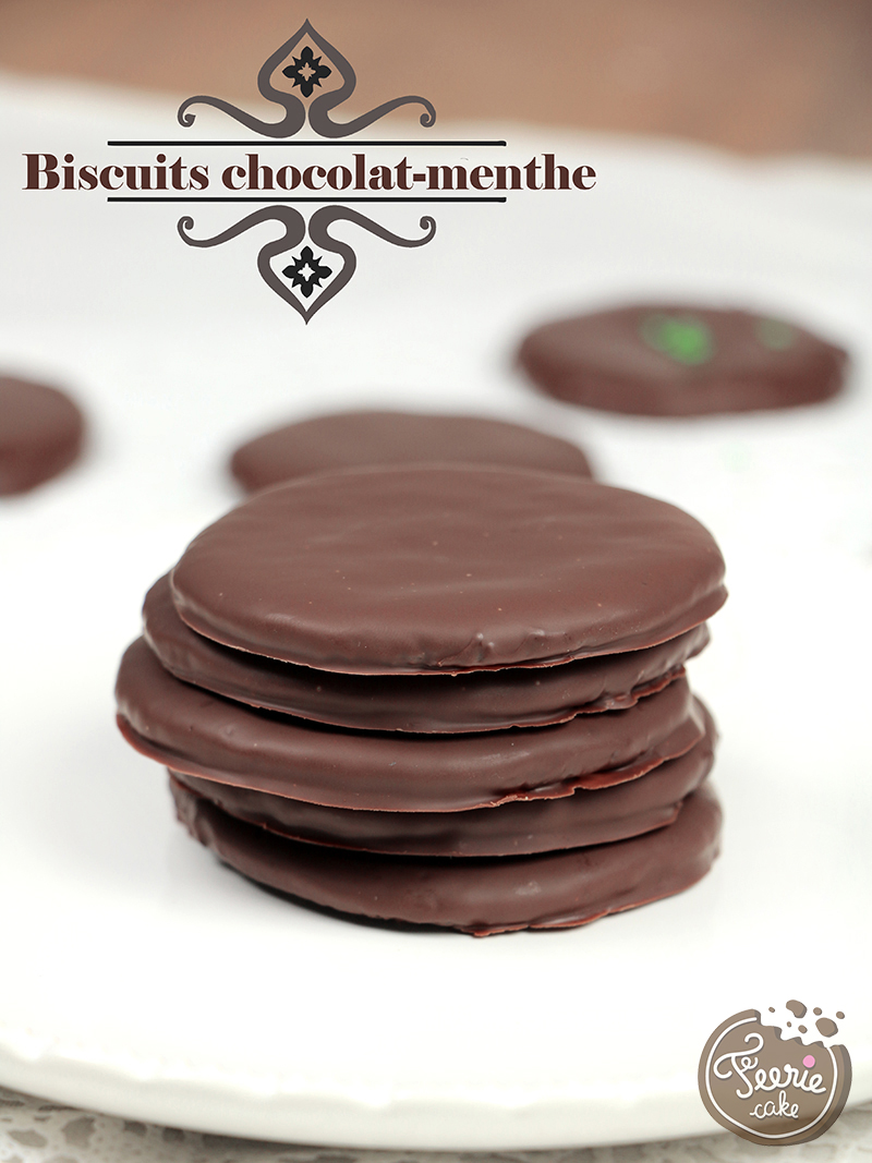 Biscuits chocolat menthe Féerie cake