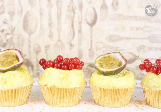 Cupcakes coco, citron vert et passion
