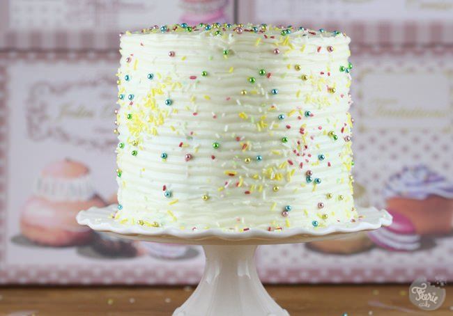rainbow cake et glaçage