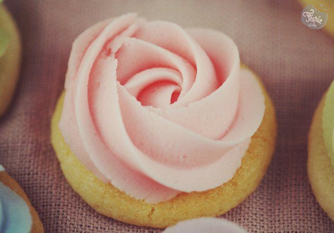 sugar cookies Bouquet de roses rose