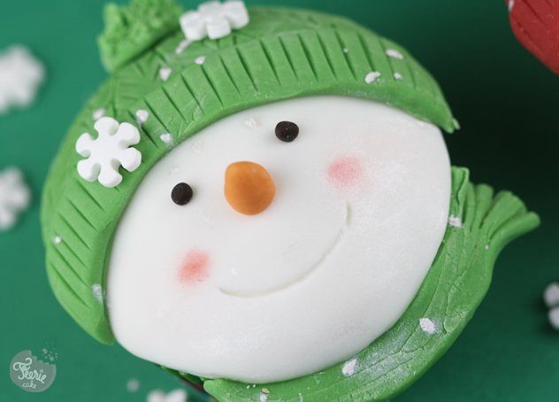 cupcakes bonhomme de neige6