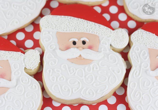 Biscuits décorés Père Noël