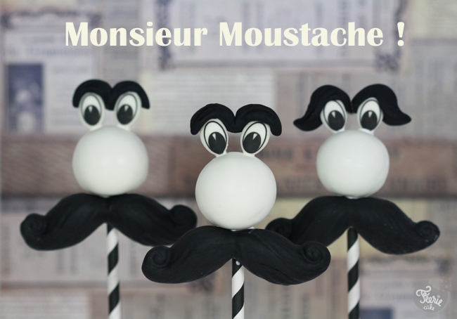 Monsieur Moustache cake pop 