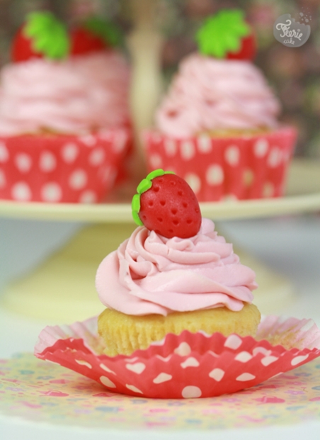 cupcakes fraise surprise 1