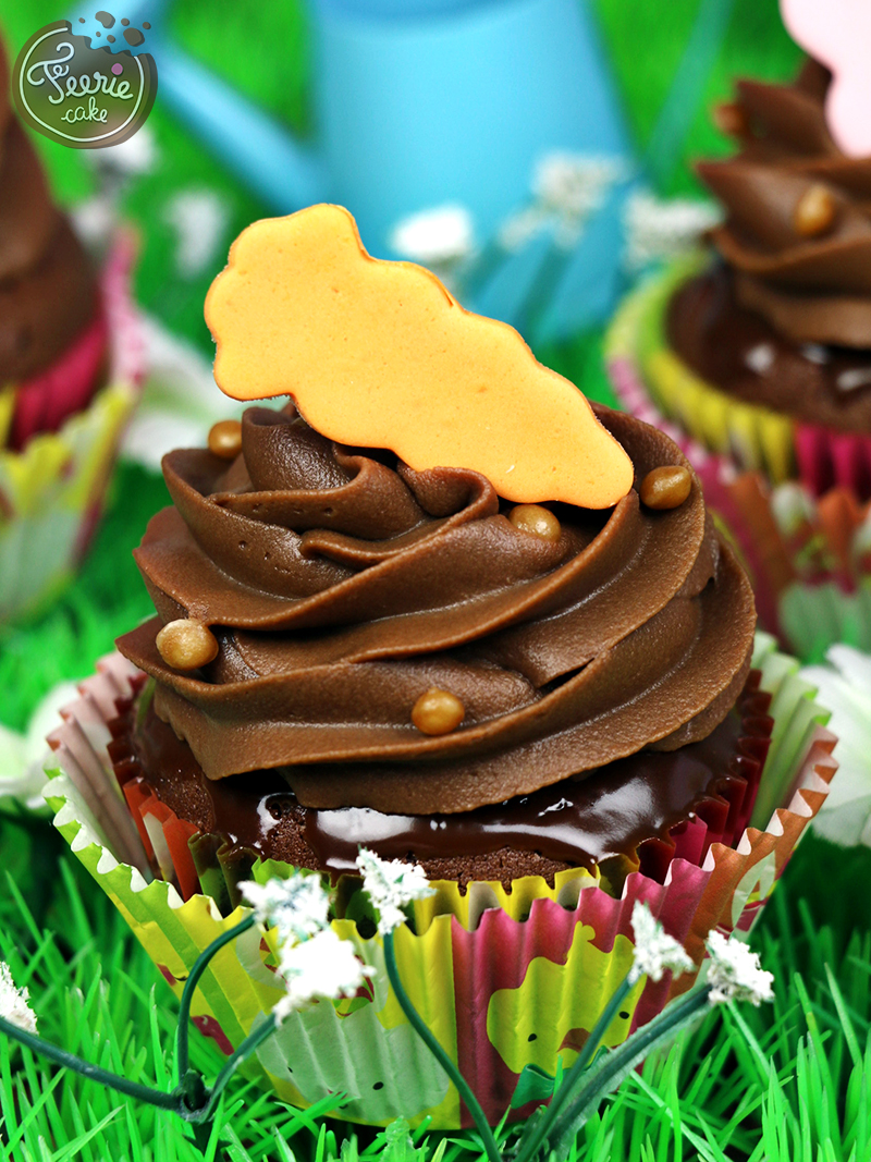Cupcakes chocolat-caramel paques 3