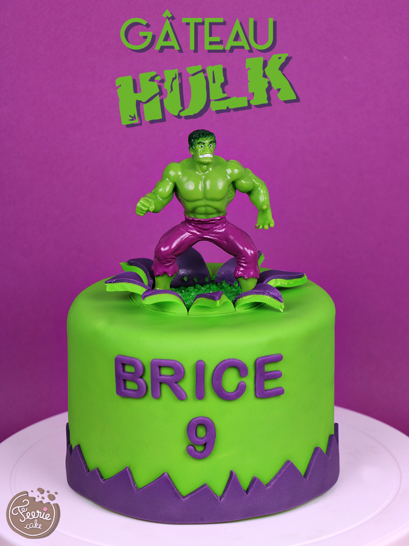 Fiche Recette Tuto Le Gateau Hulk En Pate A Sucre Feerie Cake