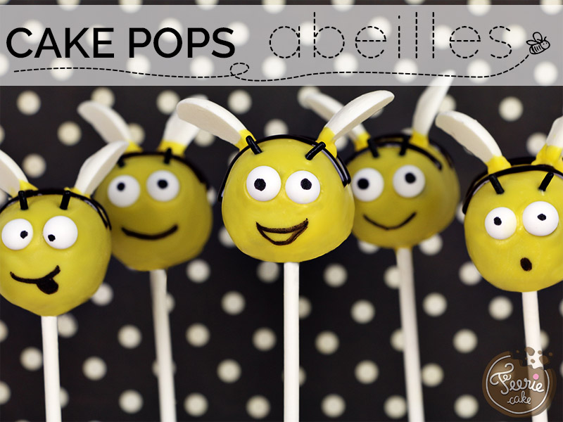 Cake pops abeilles