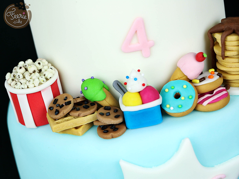 Gâteau anniversaire junk food 4