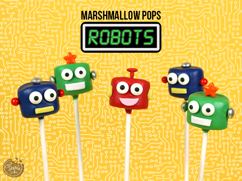 Marshmallow pops robots 1