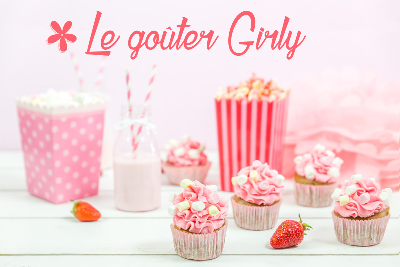cupcakes rose fraise girly gouter