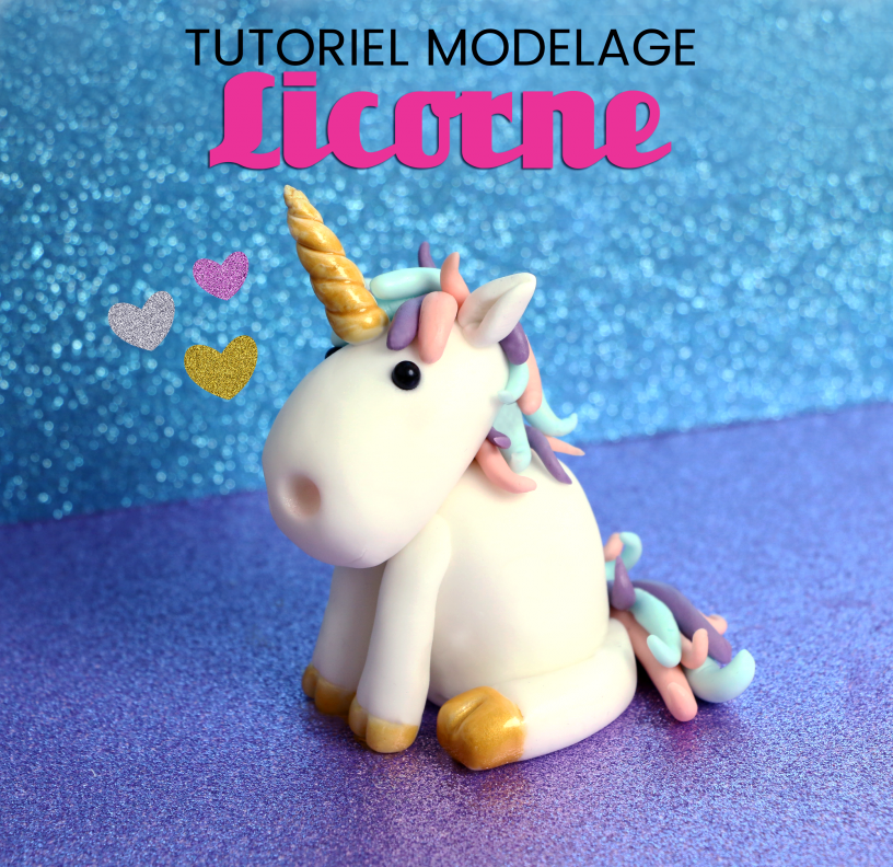 Cupcake licorne facile avec Tête à modeler