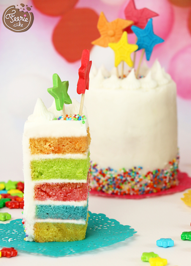 rainbow cake recette