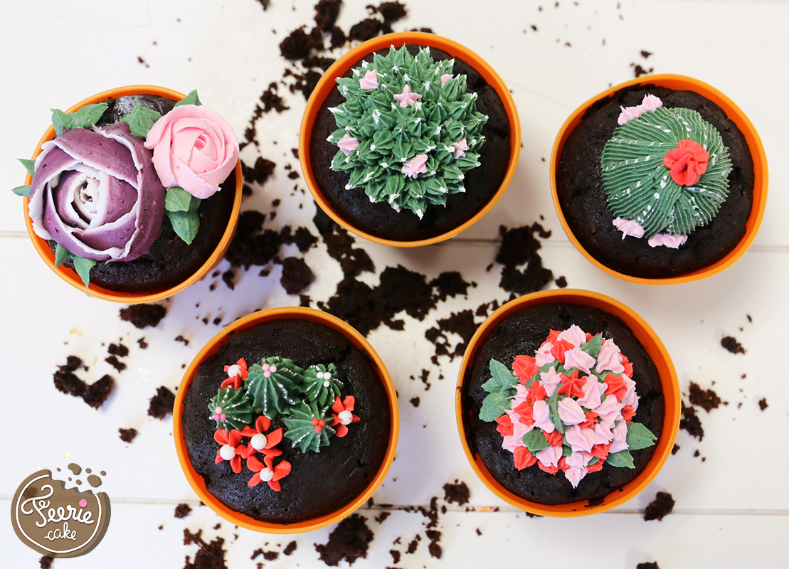 cupcakes jardin