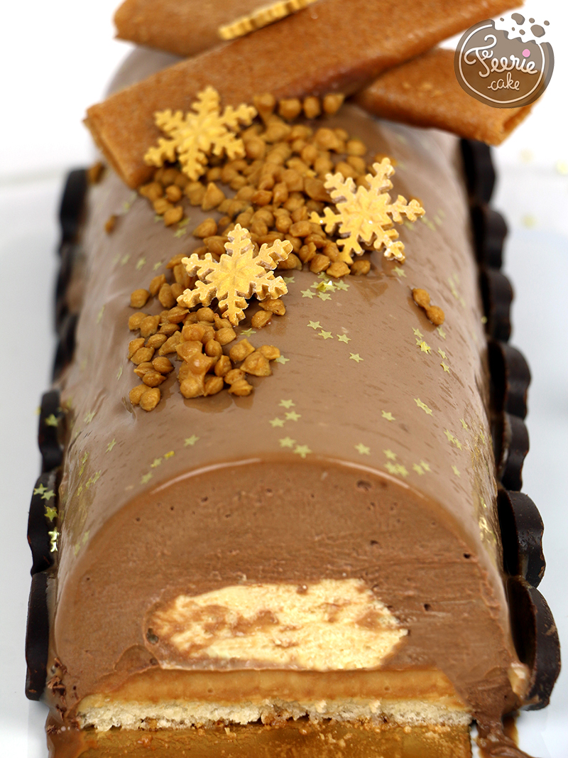 Bûche chocolat caramel - Féerie cake