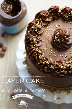 Layer cake à la pâte à tartiner au chocolat - Féerie cake