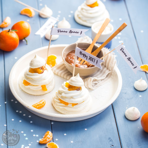 Pavlovas aux Clémentines & à la Crème de Marron Féerie cake