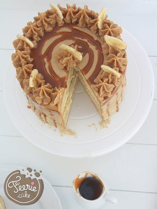 Recette Layer cake banana & cream - Féerie Cake