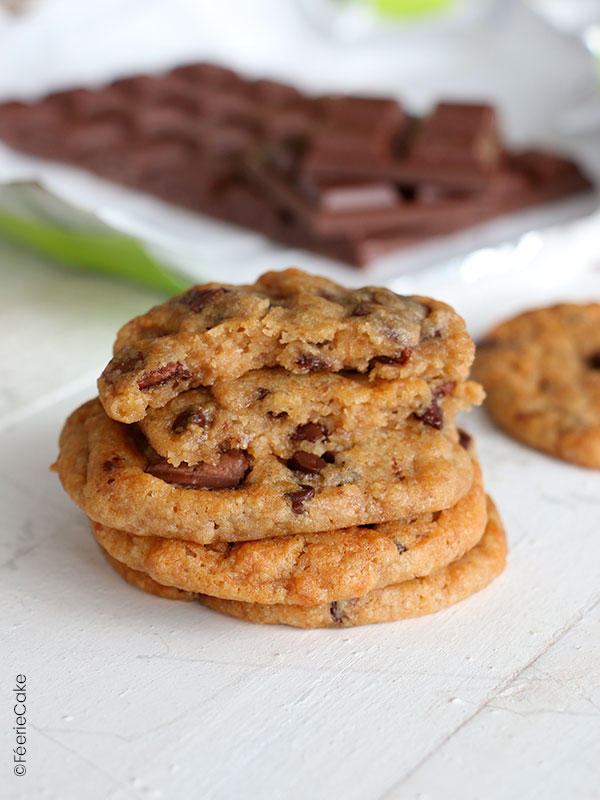 Recette de cookie aux pépites de chocolat vegan