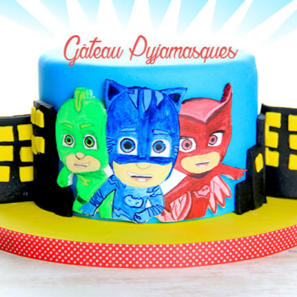 Tutoriel : Gâteau Pyjamasques