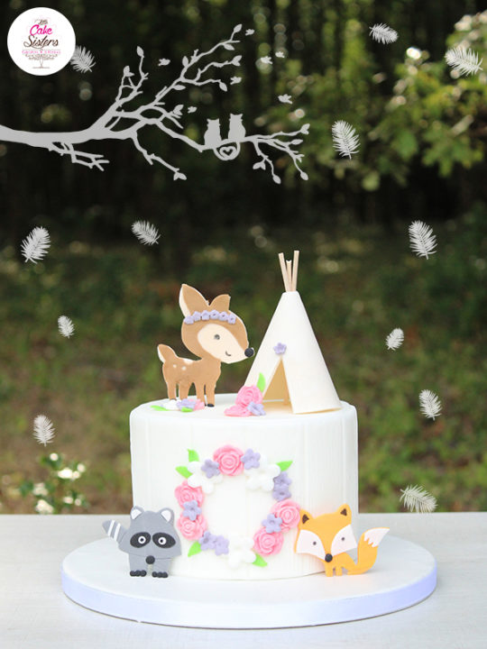 Gâteau final dans la forêt