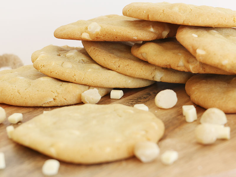 Recette des cookies chocolat blanc et noix de macadamia
