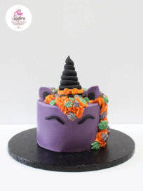 cake design sorcière licorne