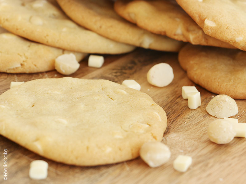 Recette des cookies chocolat blanc et noix de macadamia