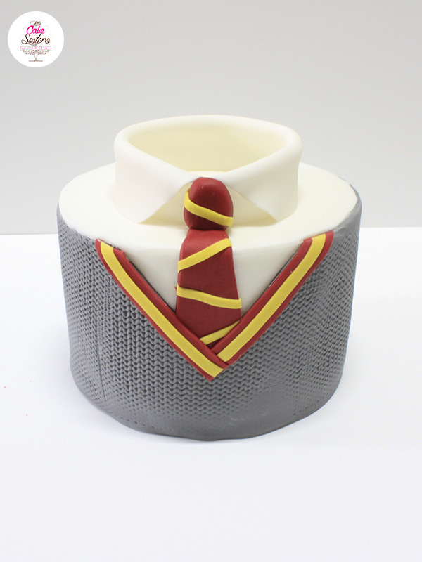 Etape du gâteau en pâte à sucre Harry Potter