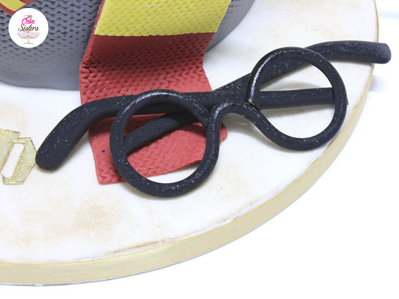 Les lunettes du héros pour le gâteau en Pâte à Sucre Harry Potter