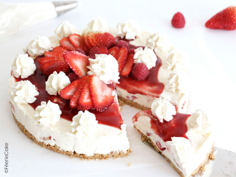 cheesecake aux fraises 