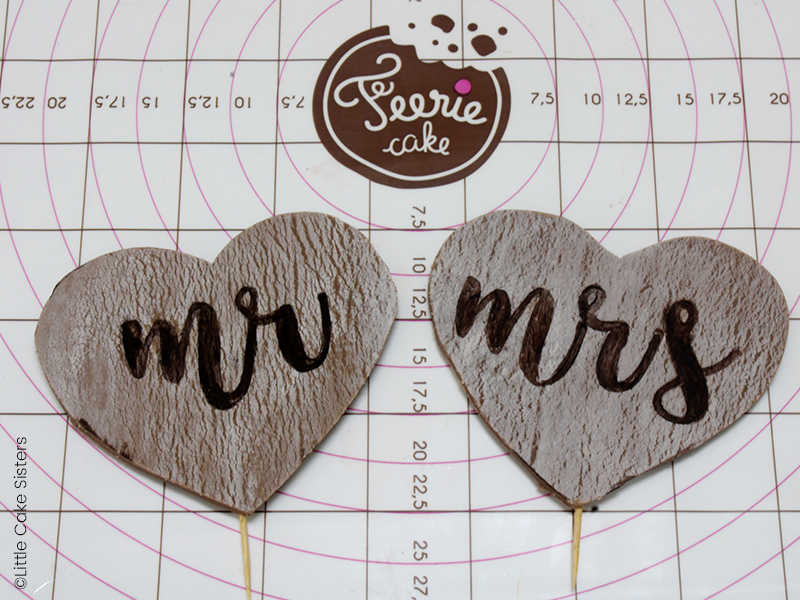 photo wedding cake automne coeur