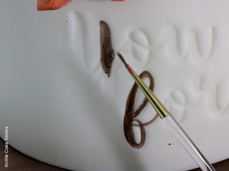 photo wedding cake paint