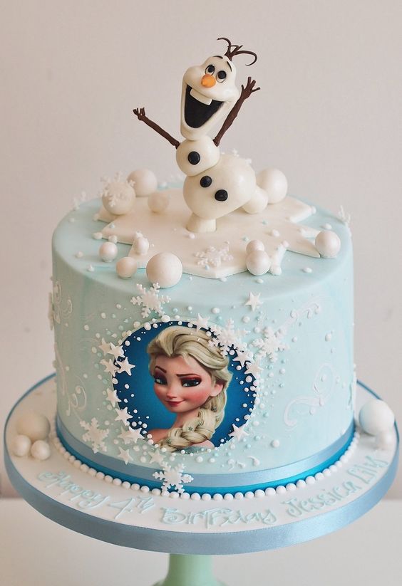 Gâteau Reine des neiges : 4 ans Clara - Quand est-ce qu'on mange?
