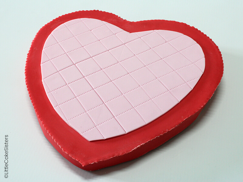 photo candy box cake couvercle colle