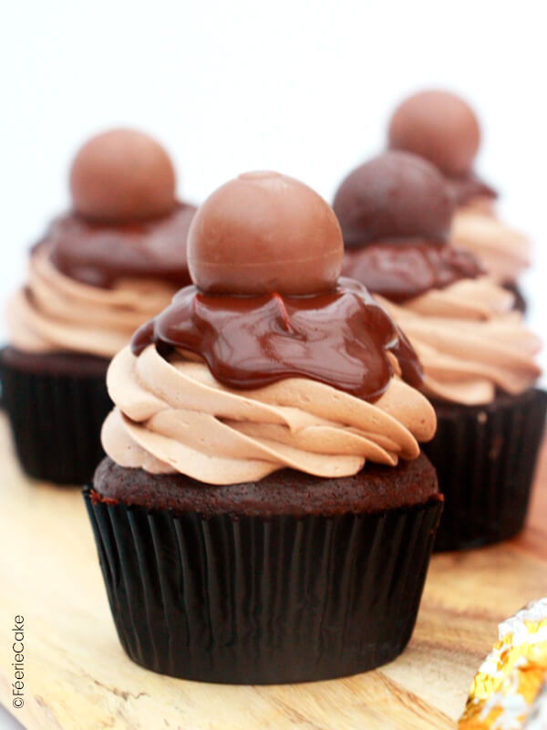 photo cupcake chocolat lindor fini