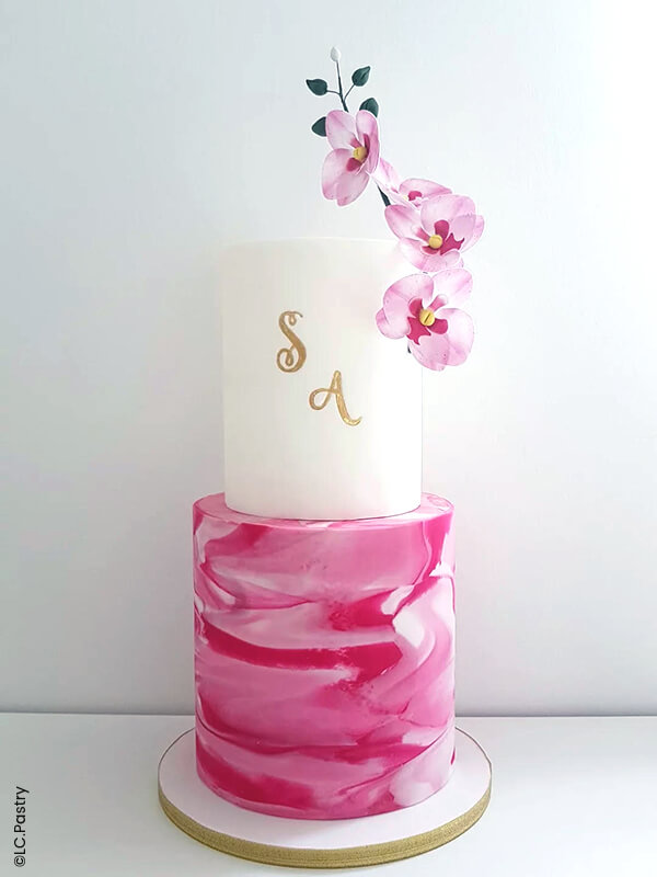 Pâte à sucre rose pour gâteaux