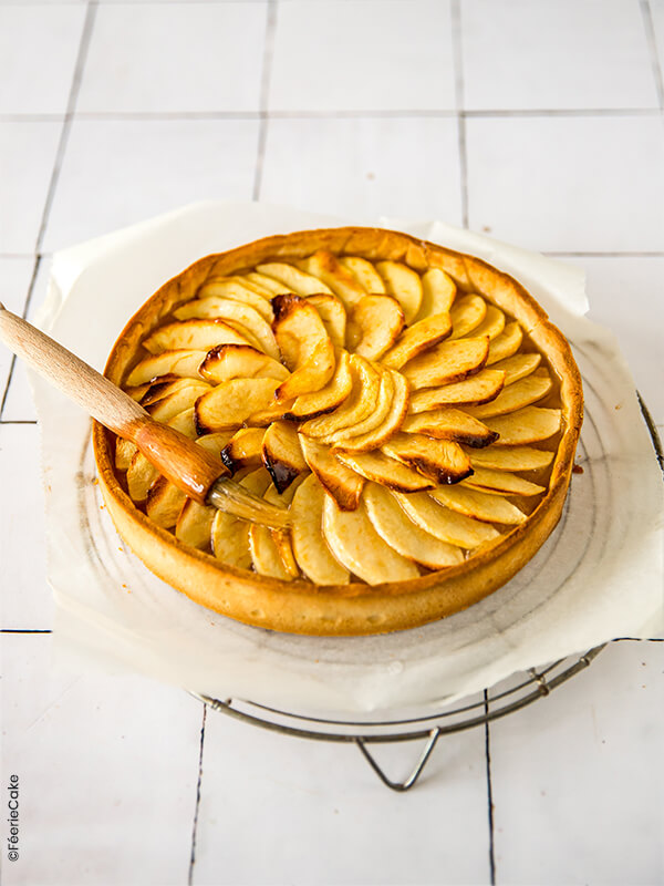 recette tarte pommes compote 