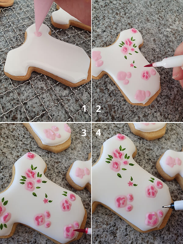 Biscuits décorés Baby shower-Etape 1