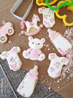 Les biscuits baby shower