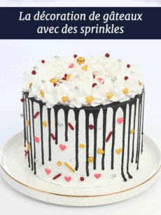 Décorer un gâteau avec des sprinkles