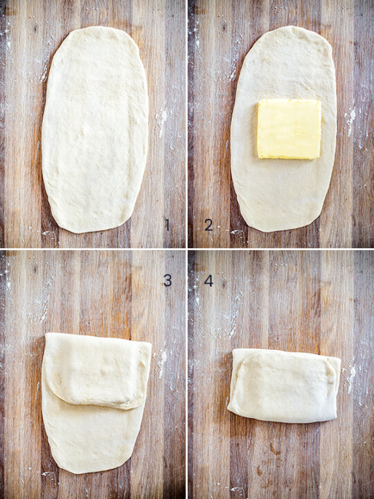 Croissants au beurre Etape 1